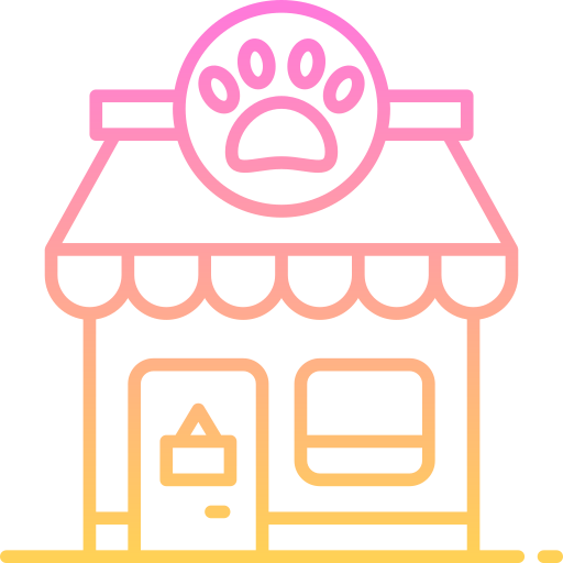 tienda de mascotas icono gratis