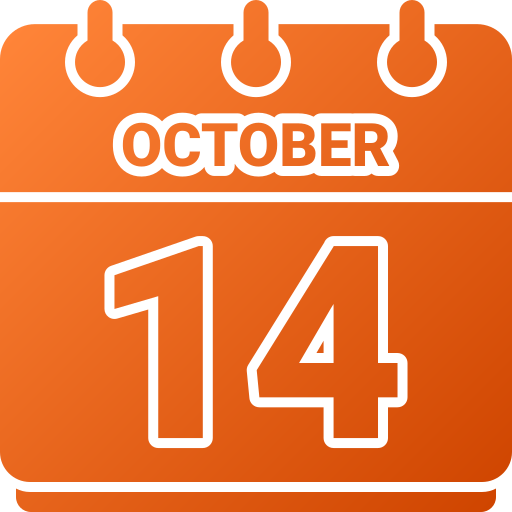 14 de octubre icono gratis