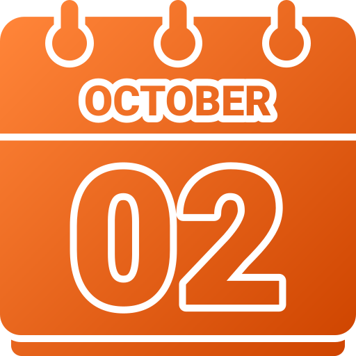 2 de octubre icono gratis