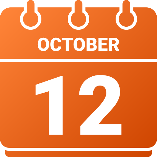 12 de octubre icono gratis