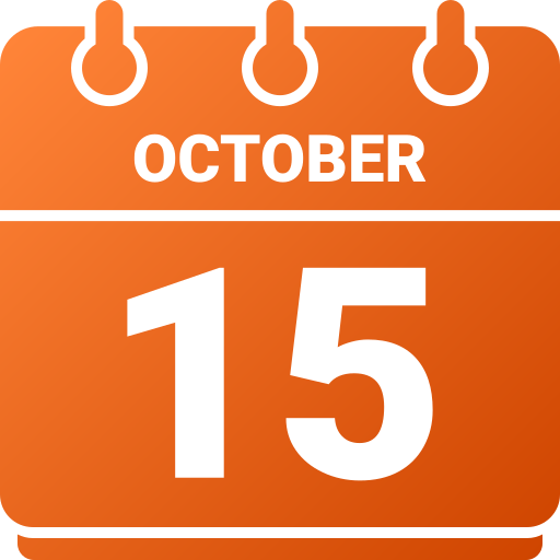 15 de octubre icono gratis