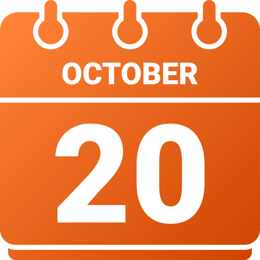 20 de octubre icono gratis