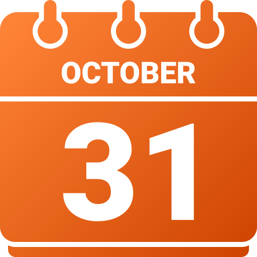 31 de octubre icono gratis