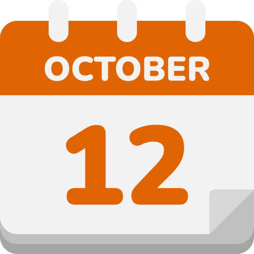 12 de octubre icono gratis