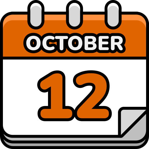 12 de octubre icono gratis