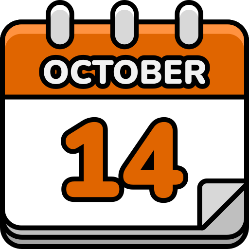 14 de octubre icono gratis