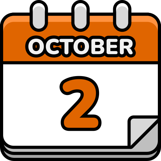 2 de octubre icono gratis