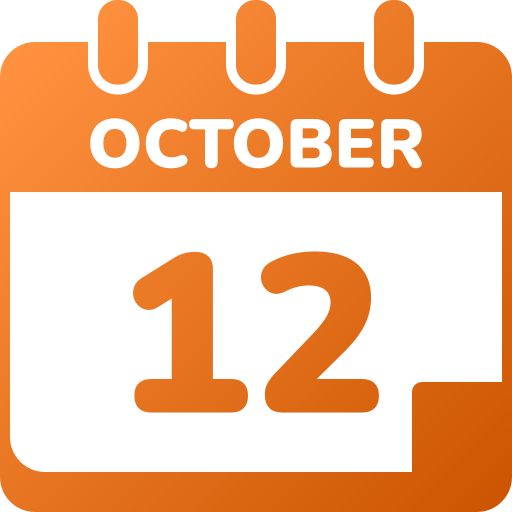 12 de octubre icono gratis