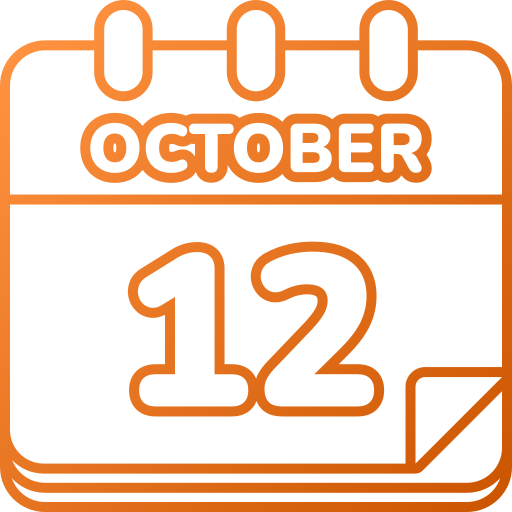 12 de octubre icono gratis