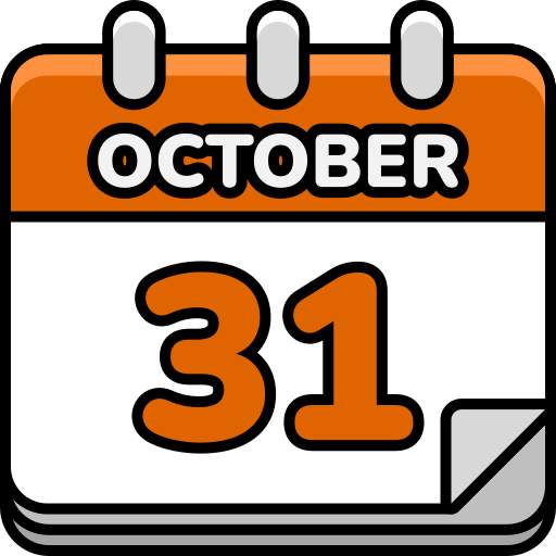 31 de octubre icono gratis