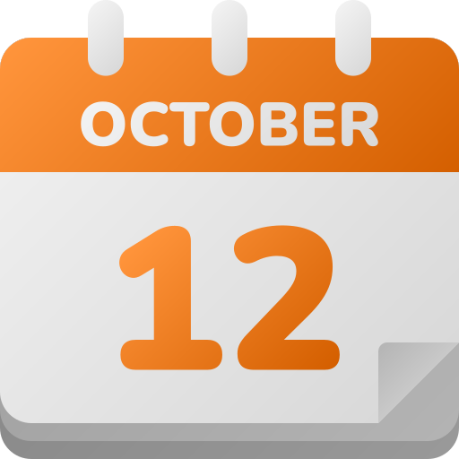 12 de octubre icono gratis