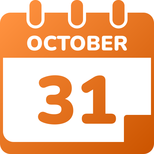 31 de octubre icono gratis