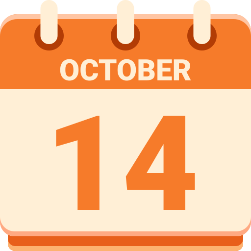 14 de octubre icono gratis