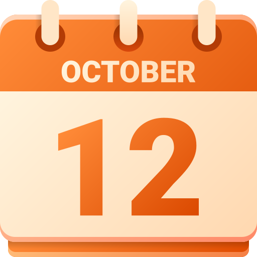 12 de octubre icono gratis