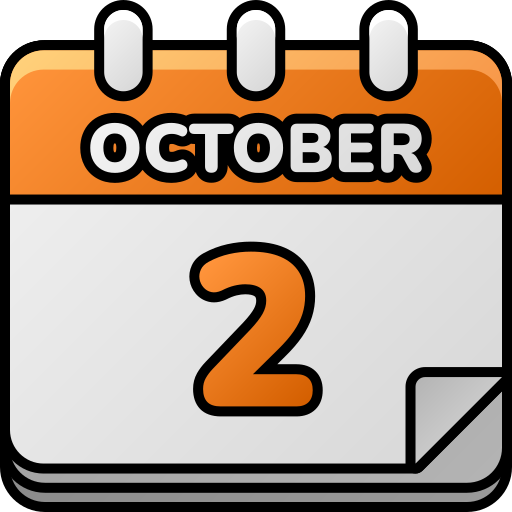 2 de octubre icono gratis