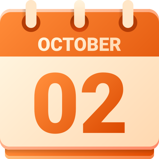 2 de octubre icono gratis