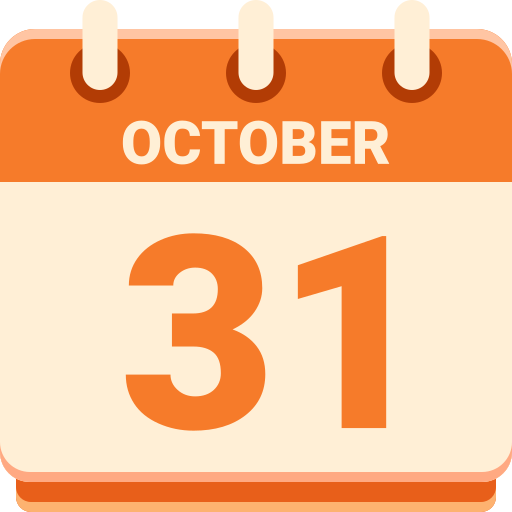 31 de octubre icono gratis