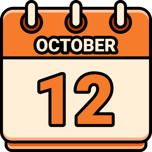 12 de octubre icono gratis