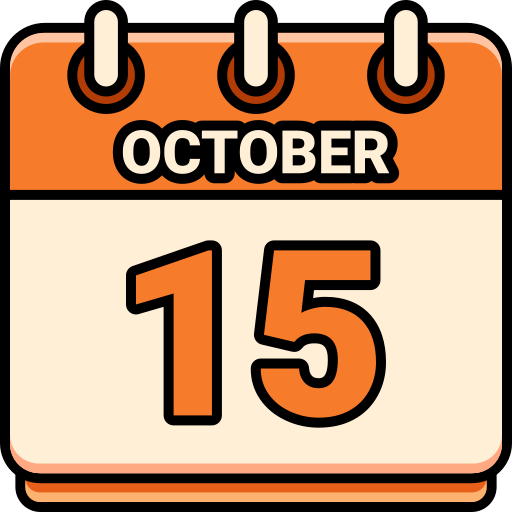 15 de octubre icono gratis