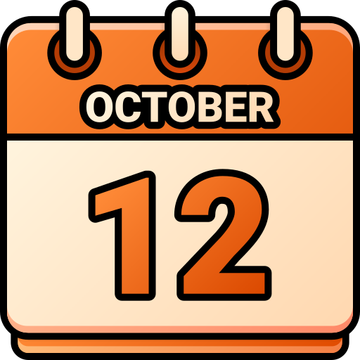 12 de octubre icono gratis