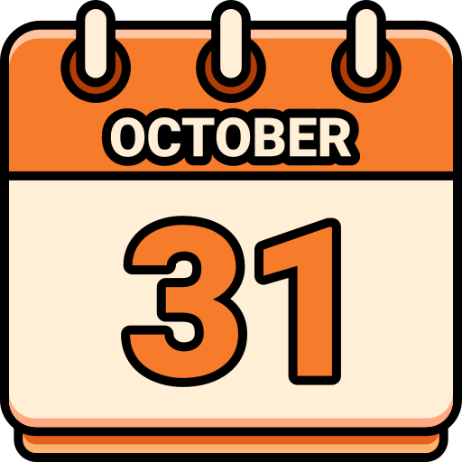 31 de octubre icono gratis