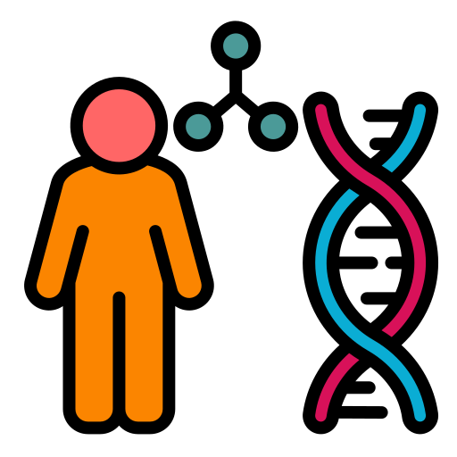 genético icono gratis