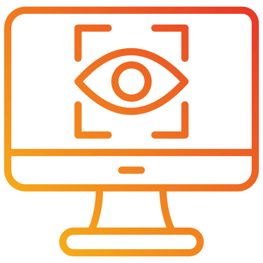 visión por computadora icono gratis