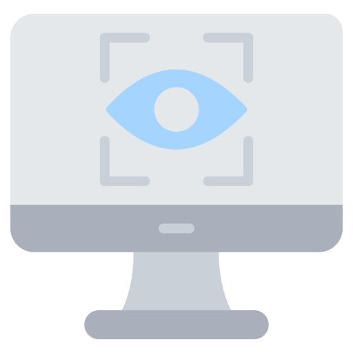 visión por computadora icono gratis