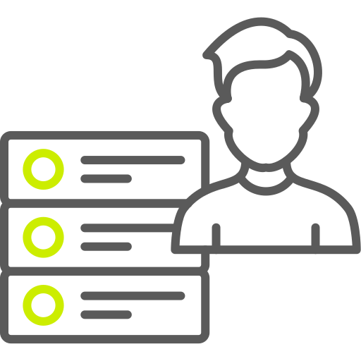 usuario de la base de datos icono gratis