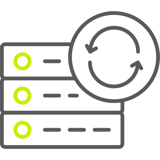 sincronización de datos icono gratis