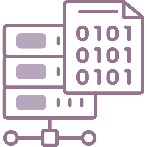 codificación de base de datos icono gratis