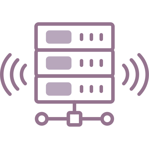 base de datos inalámbrica icono gratis