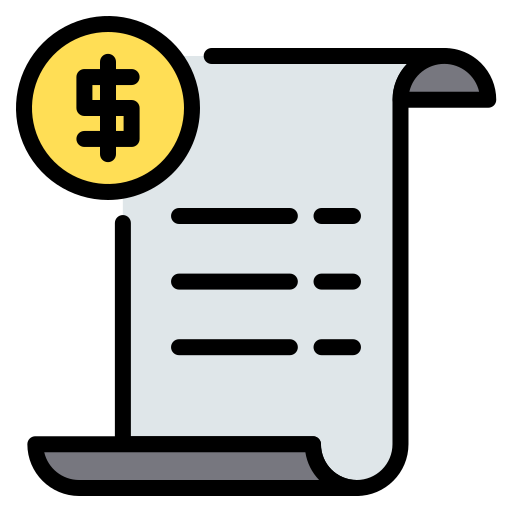 Invoice payment free icon