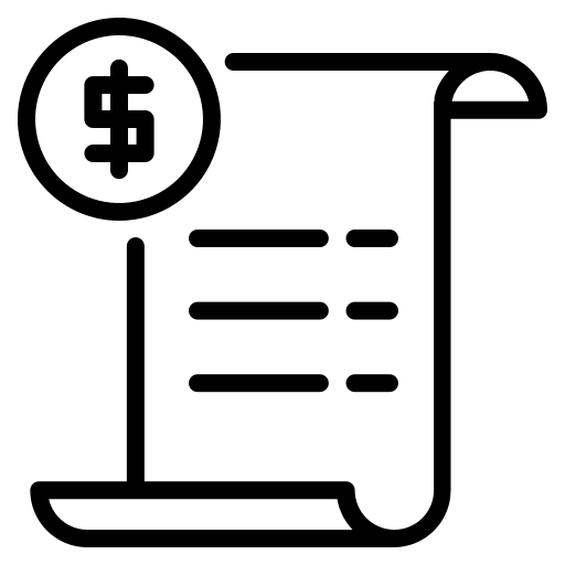 Invoice payment free icon