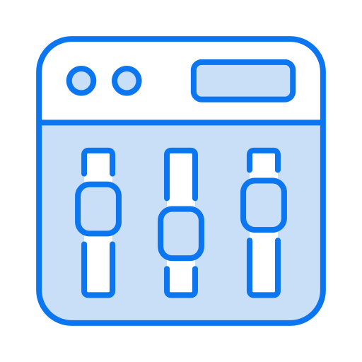 mezclador de audio icono gratis