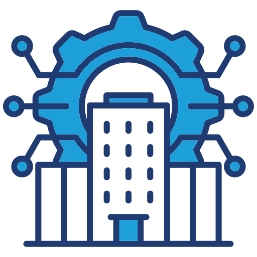 ciudades inteligentes icono gratis