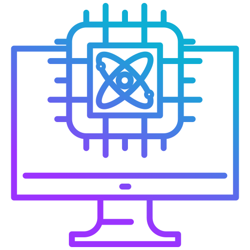 computación cuántica icono gratis