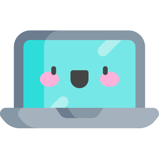 Laptop Kawaii Flat icon