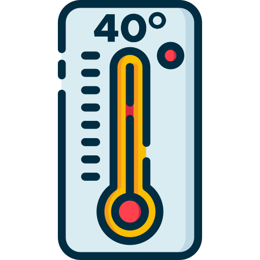 Temperatura alta icono gratis