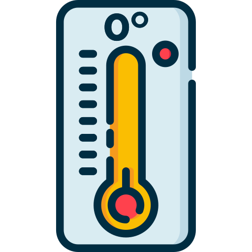 Baja temperatura icono gratis