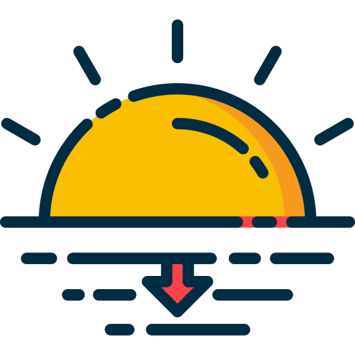 Sunset Good Ware Lineal Color icon