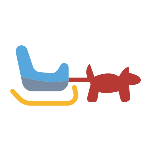 Sled dog free icon