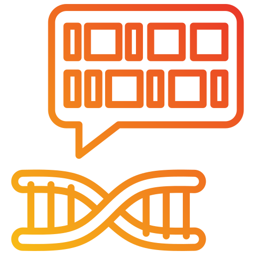 código genético icono gratis