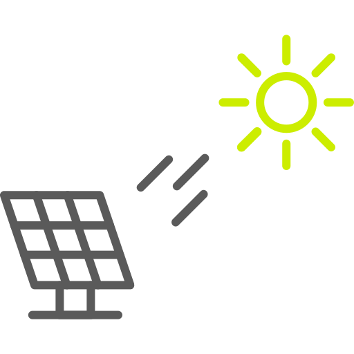 energía solar icono gratis