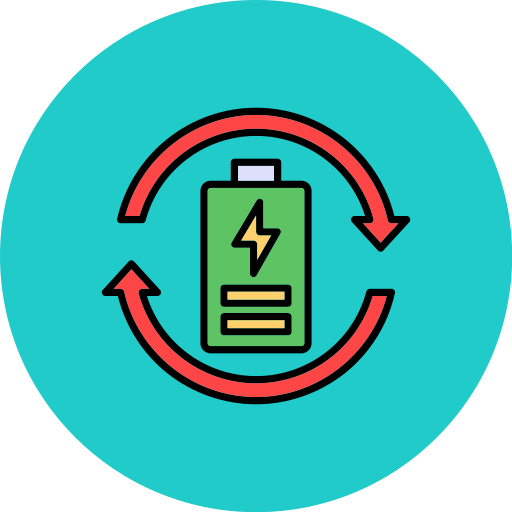 batería ecológica icono gratis