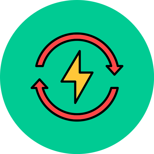 energía renovable icono gratis