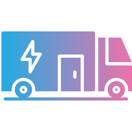 furgoneta eléctrica icono gratis
