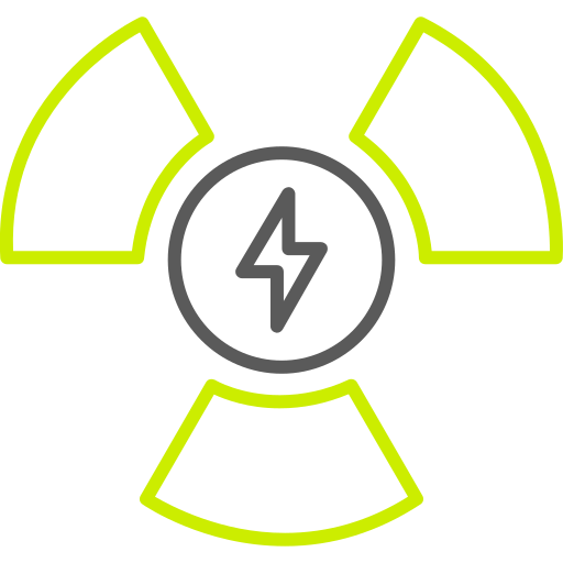 energía nuclear icono gratis