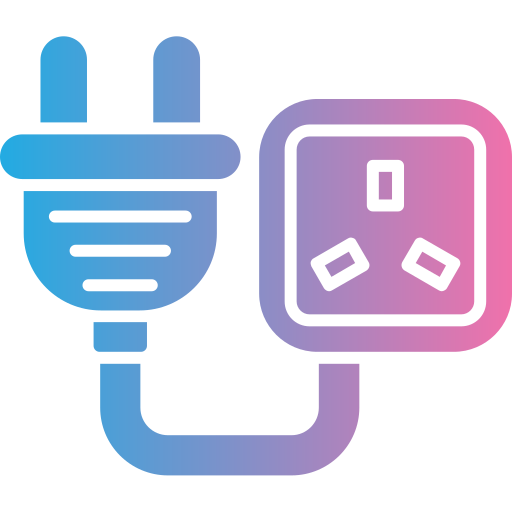 Wall plug free icon