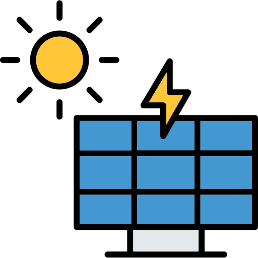 energía solar icono gratis